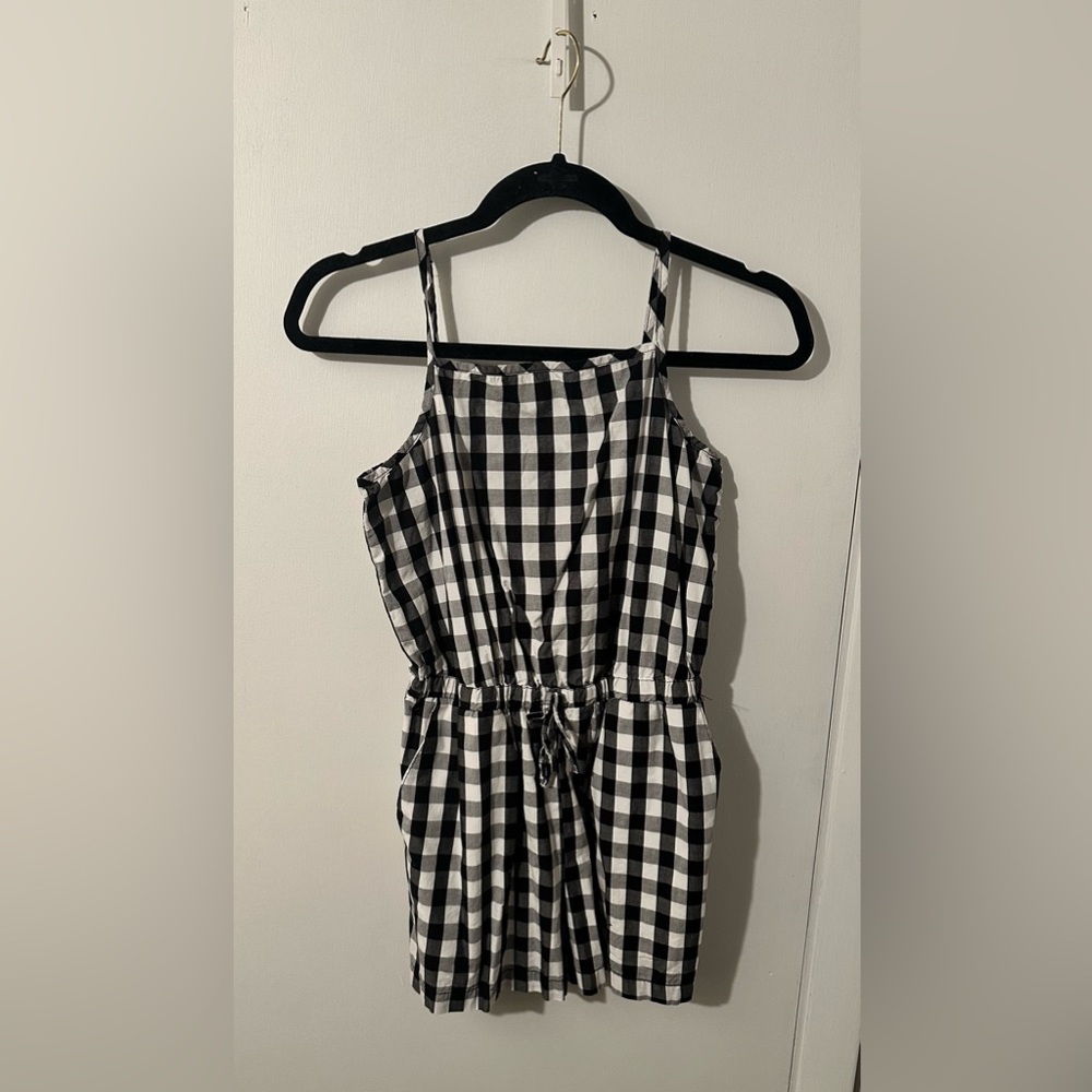 Black & White Shorts Romper